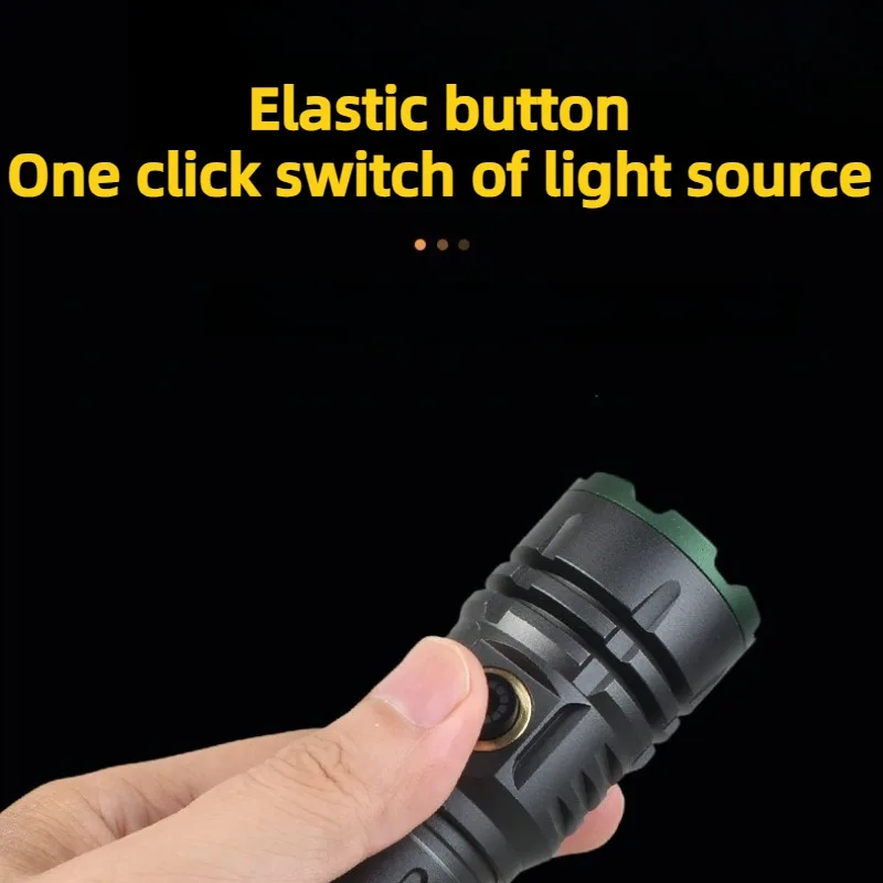 Strong Light Long-range Flashlight TYPE-C Rechargeable Waterproof Anti Fall Handheld Design Torch for Outdoor Adventure