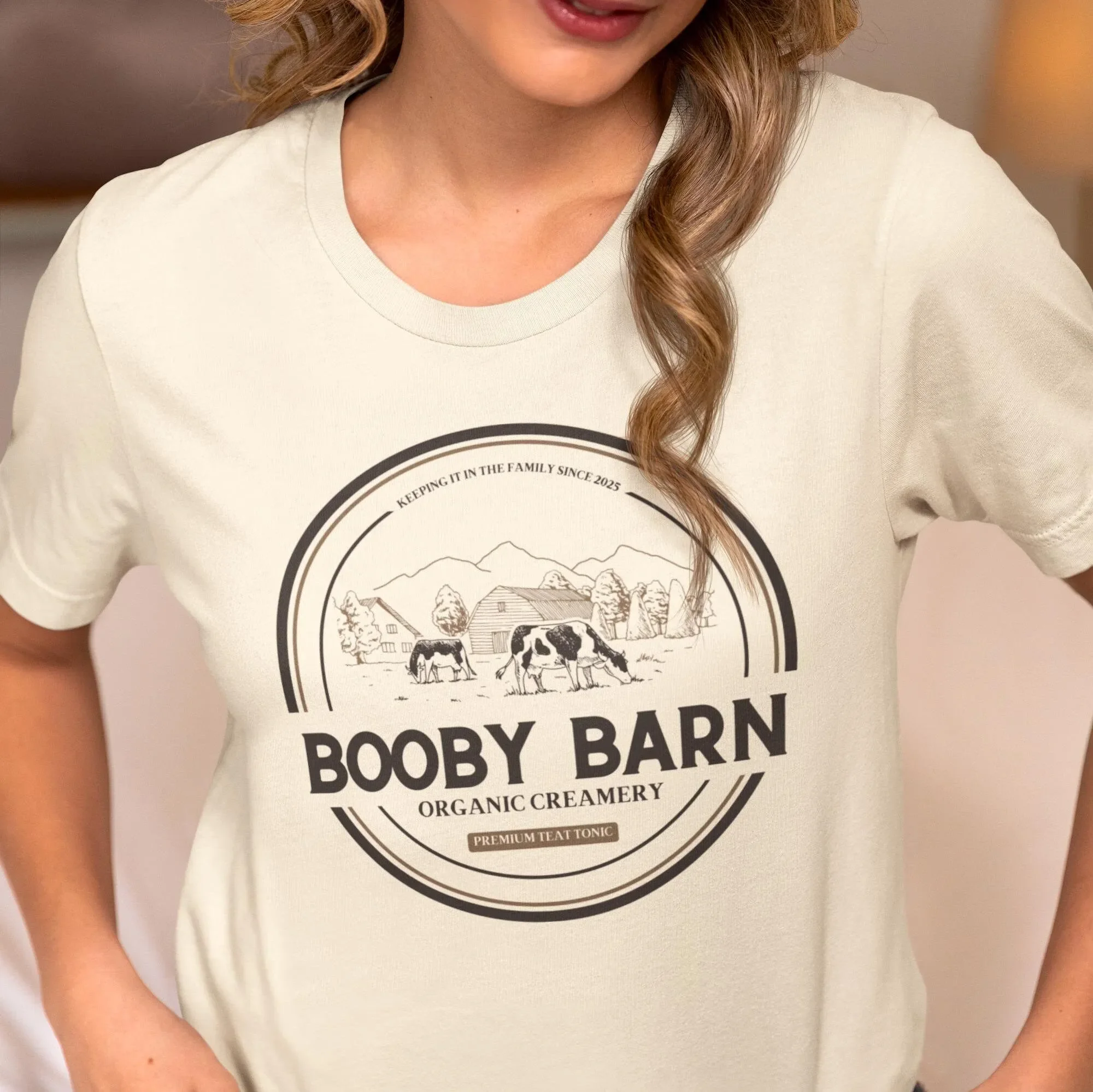 Booby Barn Breastfeeding T Shirt Eat Local Funny Nursing Mom Baby Shower Present Lactation ConsultanT