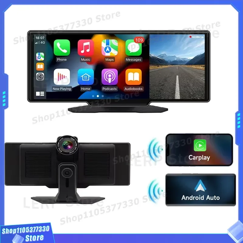 10.26 Inch IPS Touch Screen Portable Smart Wireless Android Car Display Universal Car DVD Player for Auto Multimedia System