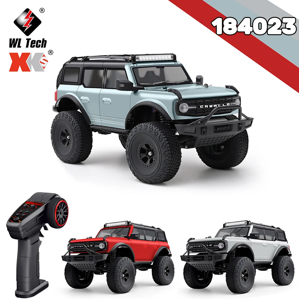

WLtoys 184023 1:18 4WD Off-road Climbing Vehicle RC Car 2.4G RTR Electric Remote Control Crawler with LED Lights Toys for Kids
