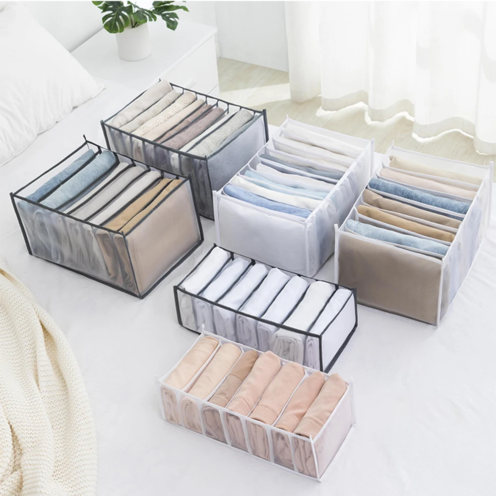 Closet Organizer For Underwear Socks Home Cabinet Divider Storage Box Storage Organizer for clothes Foldable Drawer Organizer