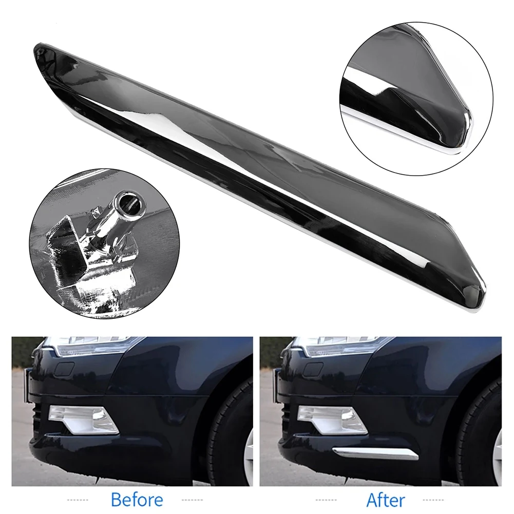 4Pcs/Set Car Front+Rear Bumper Strip Cover Trim Chrome Decoration for Citroen C5 2009 2010 2011 2012