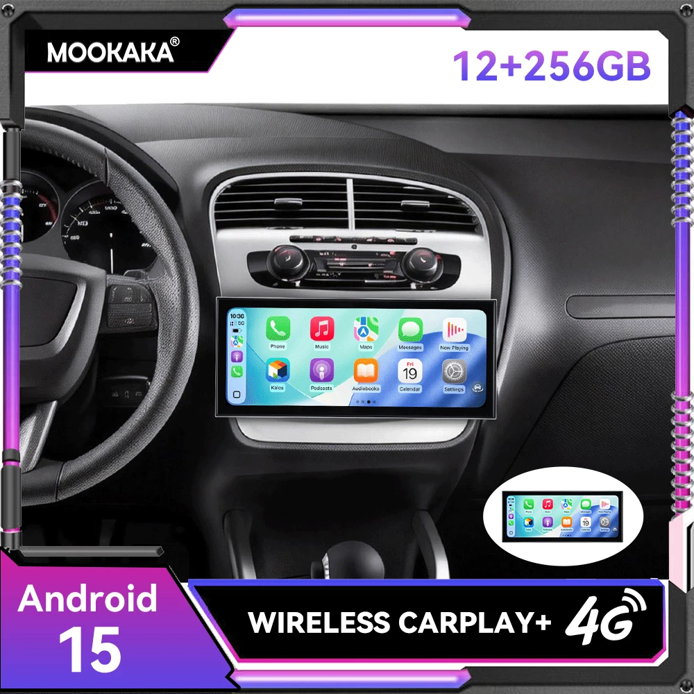15.8 inch Touch Screen 12+256GB Android 15 Car Radio Navigation For Seat Altea 2004-2015/Toledo 2004-2009 Stereo Multimedia Unit
