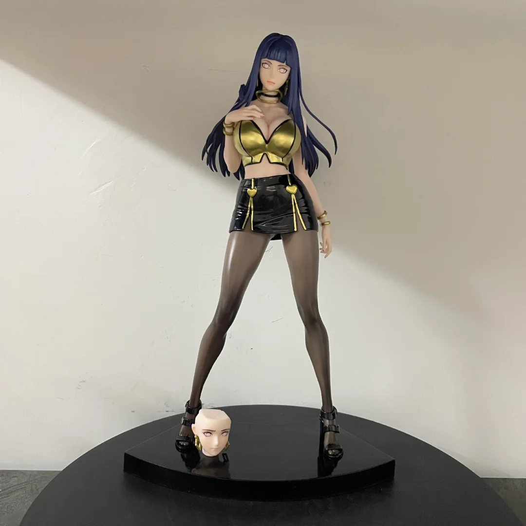 

Naruto Hyuga Hinata Figure - Girl Group Series Double Head Sculpture Anime Model Desktop Decoration Toy Gift for Naruto Fans