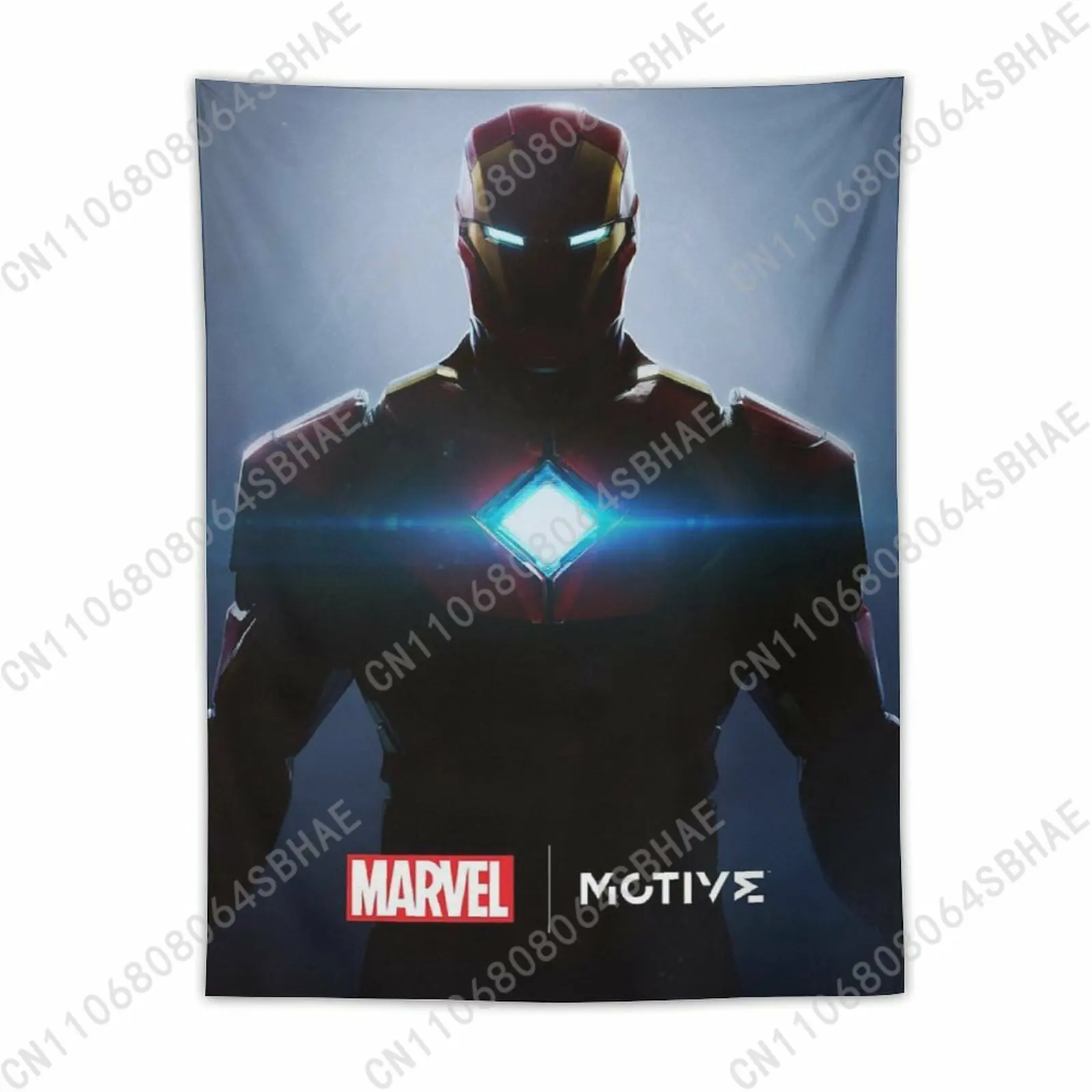 

Marvel Iron Man Custom Photo Wall Tapestry Personalized Blanket Wall Hanging Bedroom Living Room Birthday Gift Cosplay