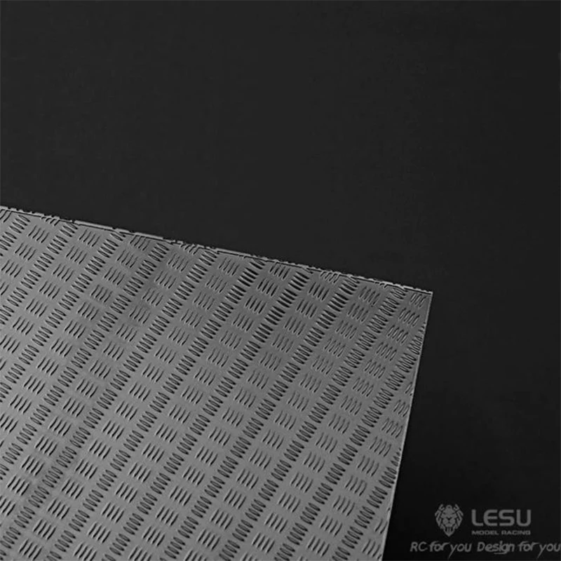 LESU1/14 truck ZK-K002 pattern plate A4 paper size Tamiya tractor stainless steel DIY modified model with  accessories