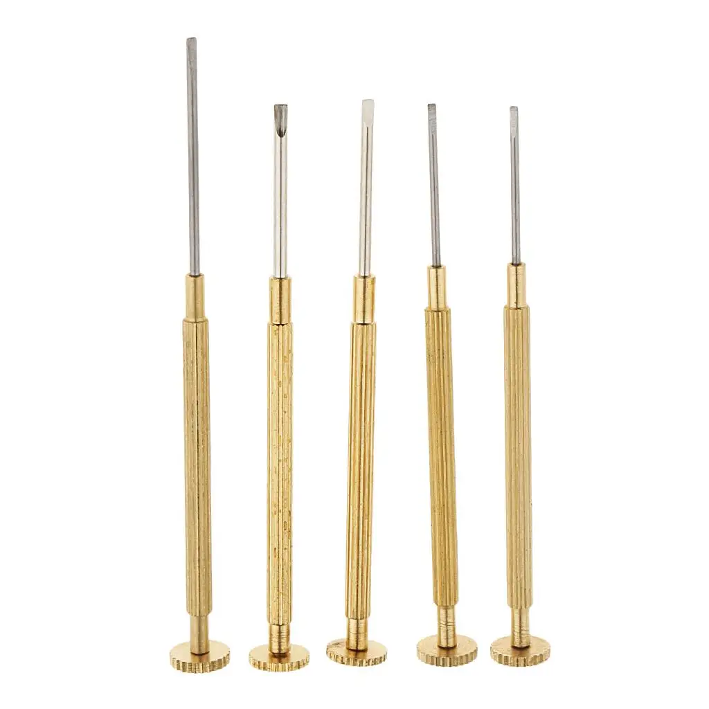 مفك براغي لشحذ المجوهرات وإصلاح أدوات صانع الساعات بطرف من الفولاذ المقاوم للصدأ (5