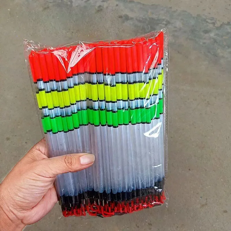 4pcs Thickened Vertical Fishing Float Conspicuous Color Fish Gear Outdoor Automatic Reminder Stick Buoy Bobber Lure 22cm
