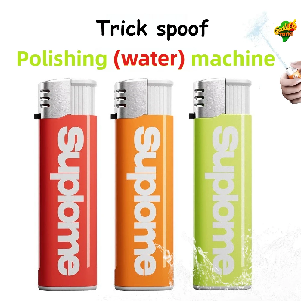 12Pcs Lighter Shape Water Squirt Toy Prank Practical Joke Funny Spray Gun for Kids Adults Beach Pool Party Summer Gift