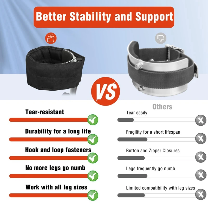 1 Pair Stilts Straps Comfortable Stilt Straps Padded Wide Stilt Straps Leg Bands Work With Various Brands Of Stilts