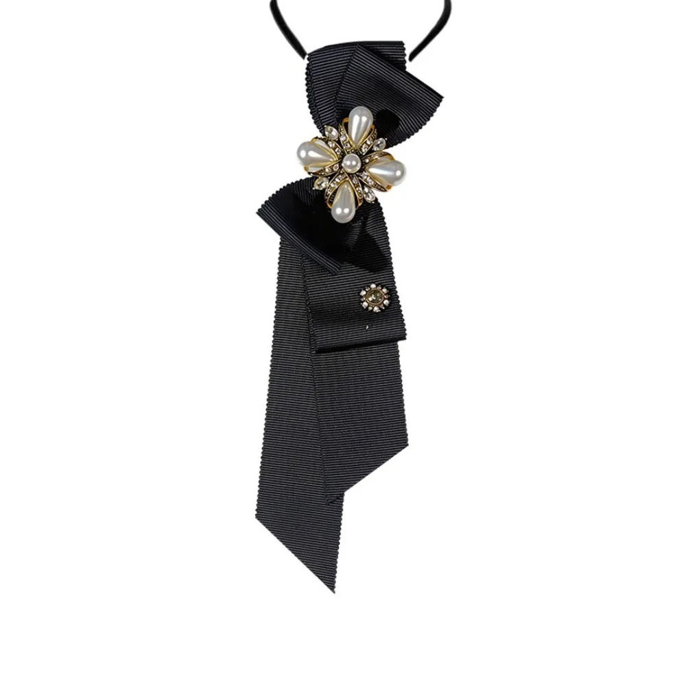 Clothing Decoration Black Bow Tie Geometric Choker Pre-tied Tie JK Punk Style Shirt Tie Women