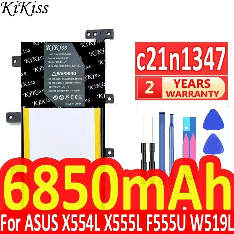 

High Capacity c21n1347 Laptop Battery 6850mAh For Asus X554L X555L X555LB X555LN X555 X555LD X555LP F555A F555U W519L F555UA VM
