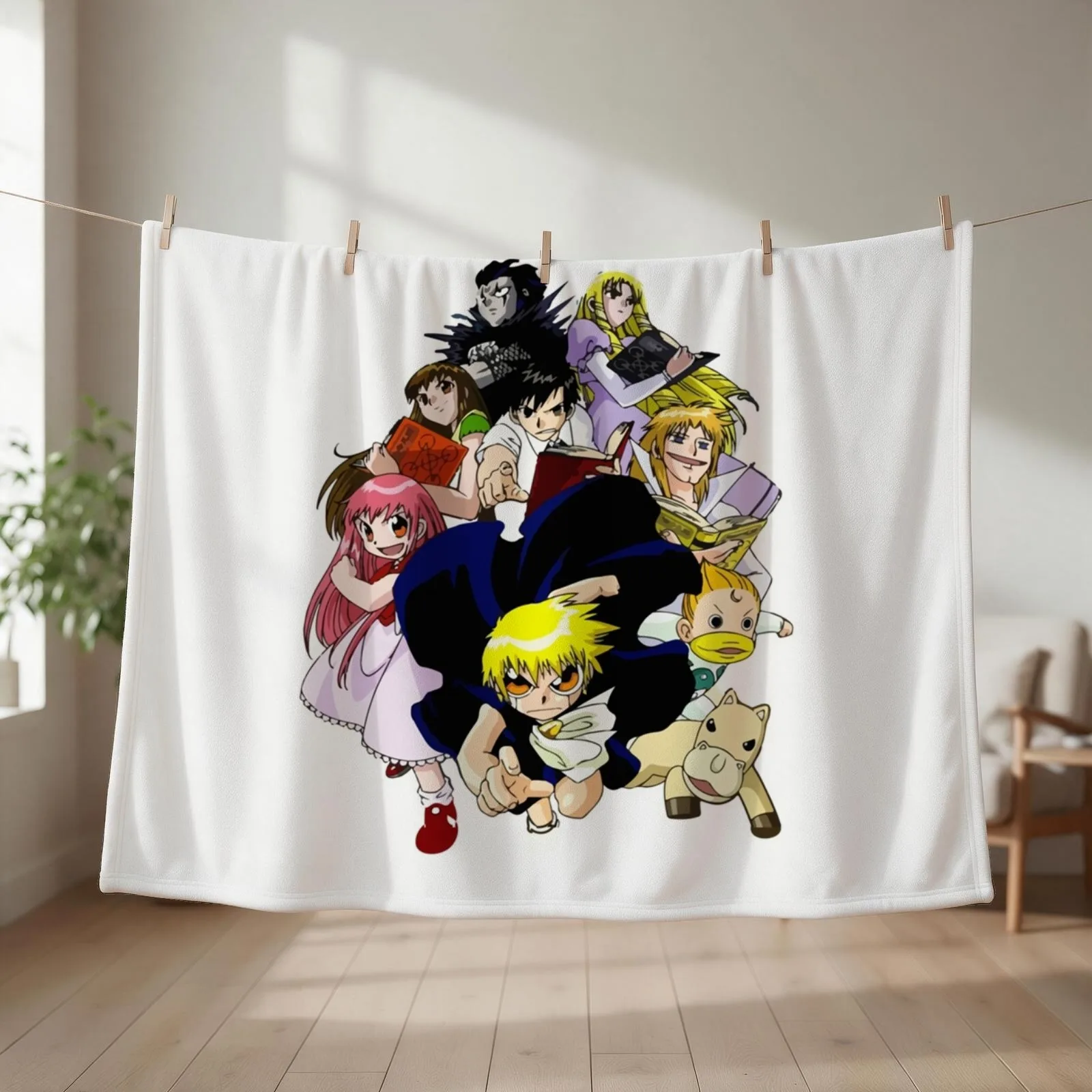 Zatch Bell Characters Classic T-Shirt Throw Blanket Moving Furrys Bed Fashionable Flannels Blankets