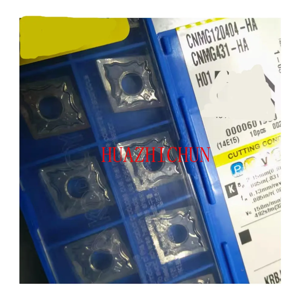 

HUAZHICHUN CNMG120404-HA H01 Carbide inserts External turning tool Steel processing Turning inserts