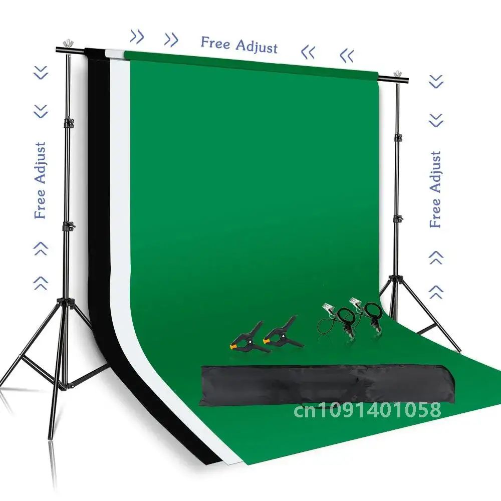 SH Photography Background Stand Kit With Adjustable Stand Support System Backdrops For Photo Studio Chromakey Green Screen Frame