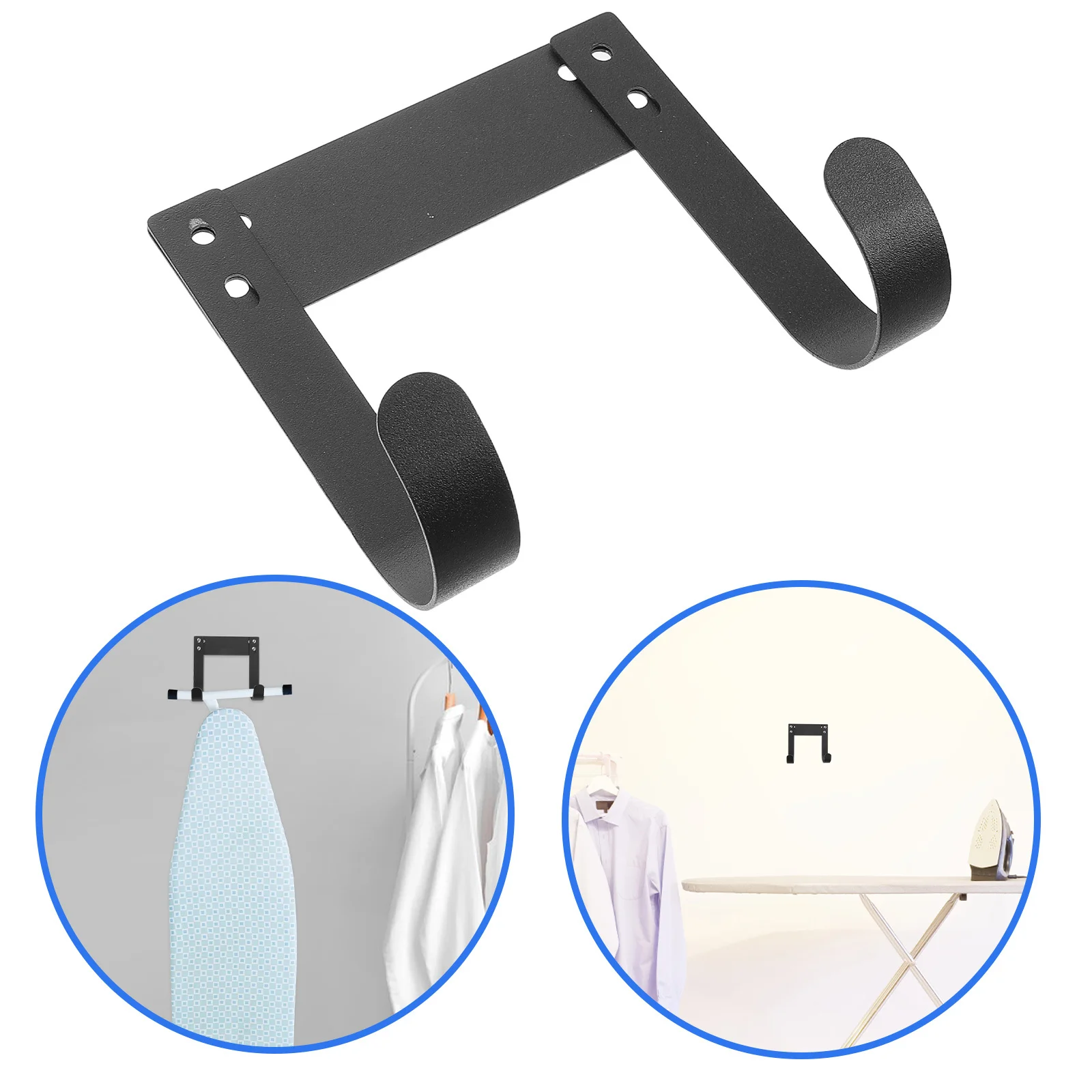 

Wall Mounted Ironing Board Hanger Adjustable Design Stylish Organizer Easy Installation Laundry Wall Mount Organizer