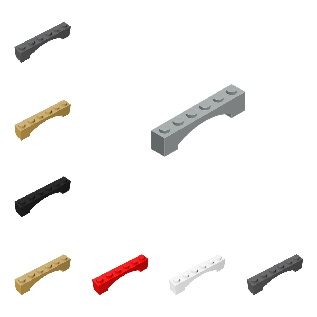 50 グラム/31 個 92950 アーチ 1 × 6 ビルディングブロックキット上げ家レンガ教育アイデア DIY 組み立てるおもちゃ子供の誕生日子供のギフト