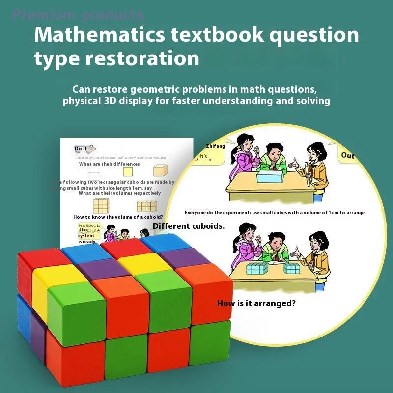 30/50/100 قطعة مكعبات ملونة اللبنات الخشبية شكل الطفل اللون لعب للتعلم التراص مربع الخشب لعبة للأطفال #1