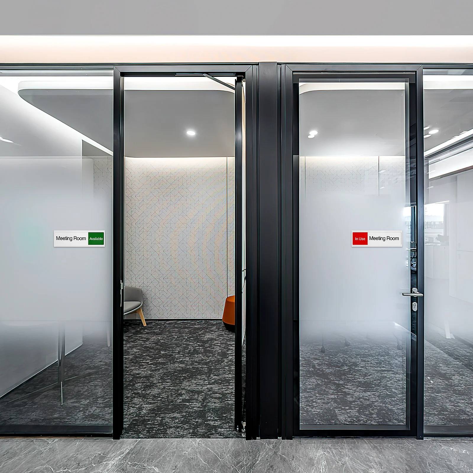 

Acrylic Door Sign Meeting Room in Use Slide Indicator Office Privacy Signboard Acrylic Door Signs Do Not Disturb Sign