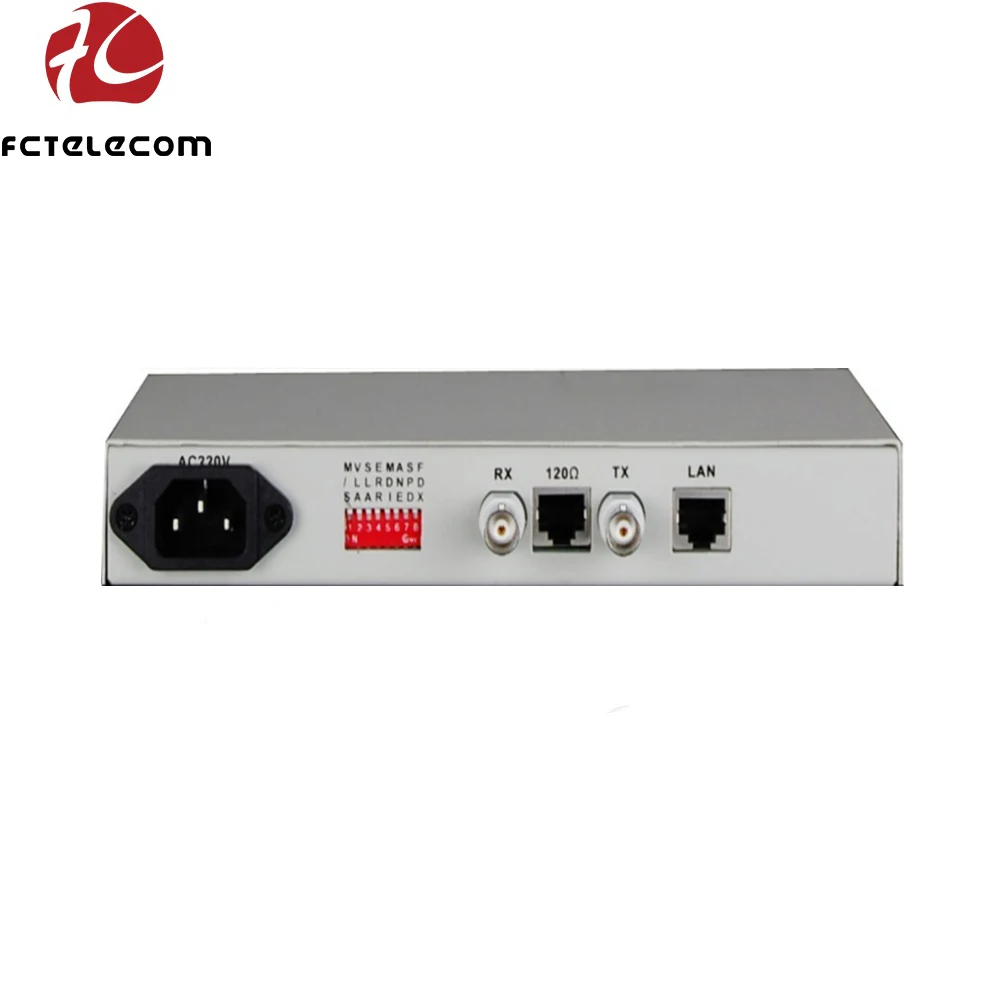cheap price self-learning Ethernet bridge E1-FE Converter 19inch 1U size desktop size protocol converter