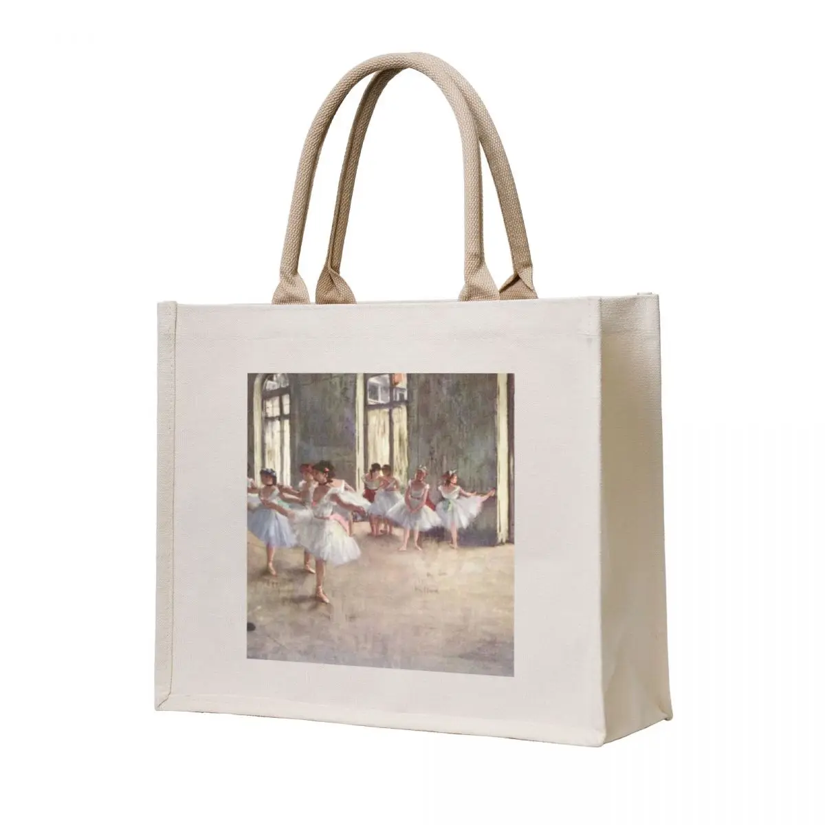 

Edgar Degas French Impressionism Oil Painting Ballerinas Rehearsing Dancing Tote Bag the tote bag hand bag Beach