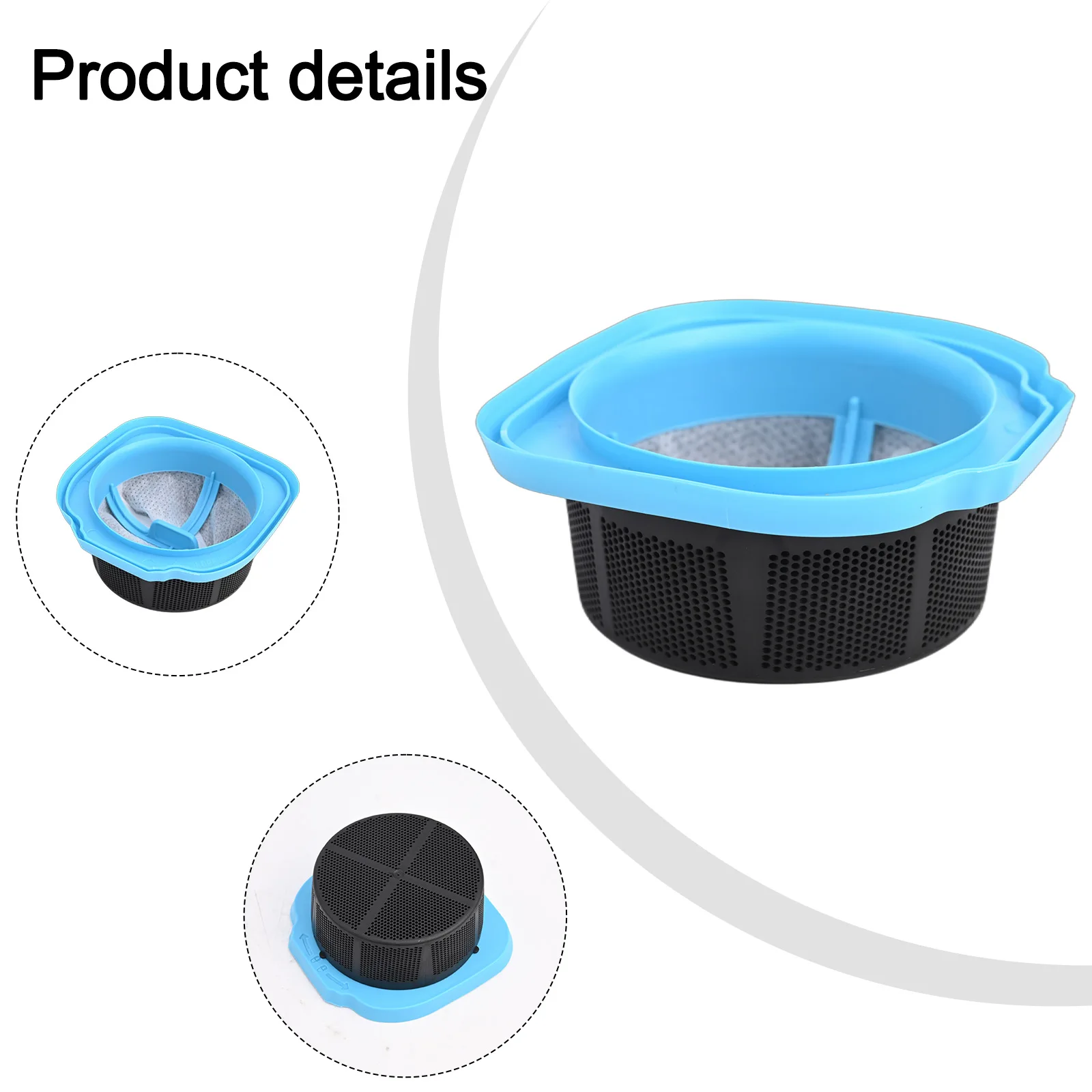 Excellent Filtration Efficient Cleaning Replacement Filter for BLACK for decker Cordless for Handheld Vacuum HNVD220J00 Spare