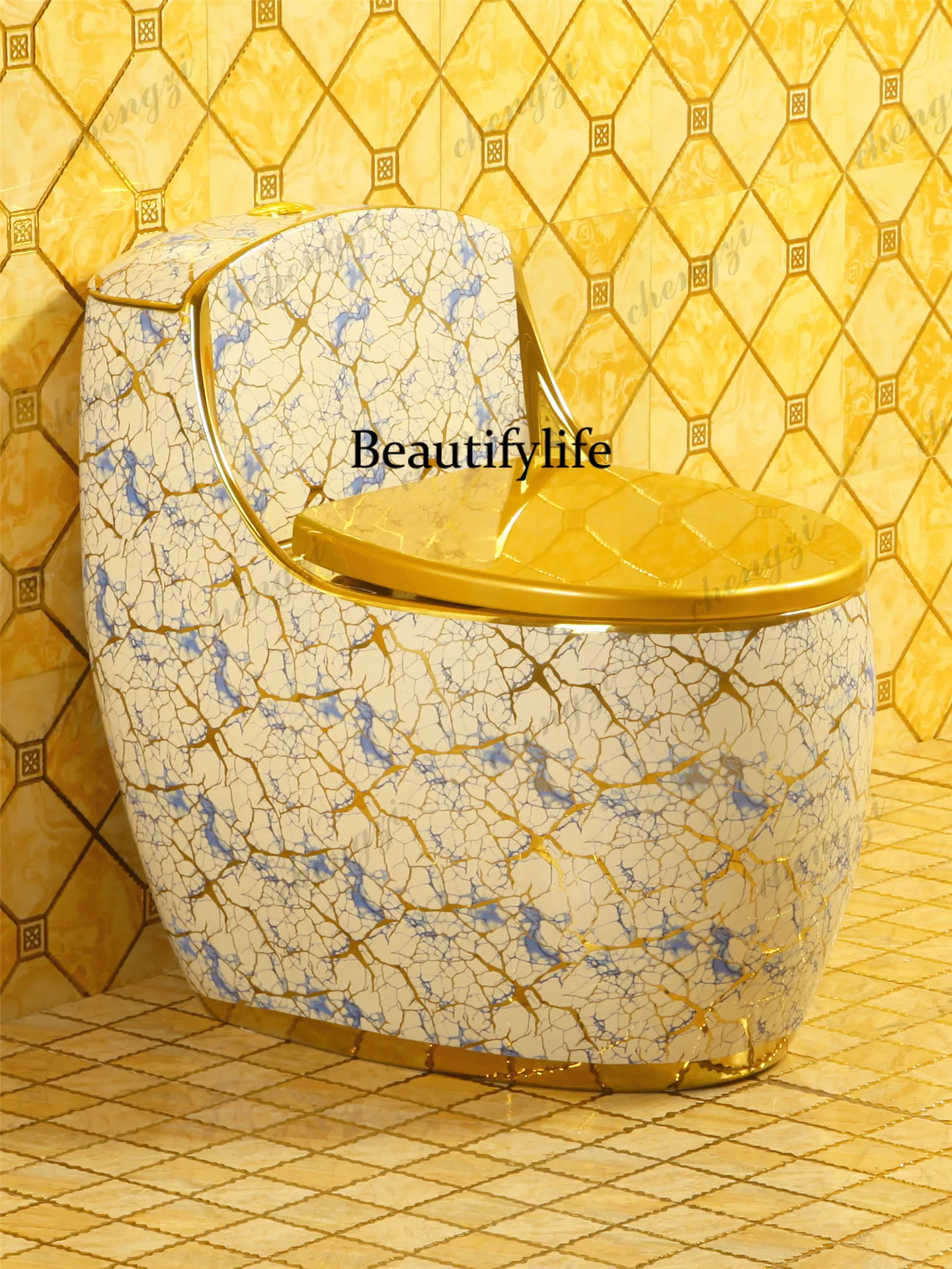 z331 Modern Luxury Small Apartment Toilet New Household Golden Egg Type Concealed Tank Water Saving Siphon Creative Color Bathro