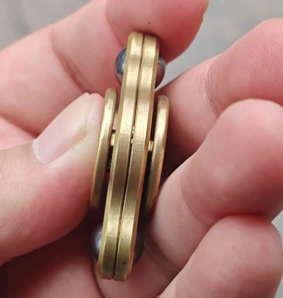 Gebruikt EDC kleine schildpad messing spinner fidget decompressiespeelgoed