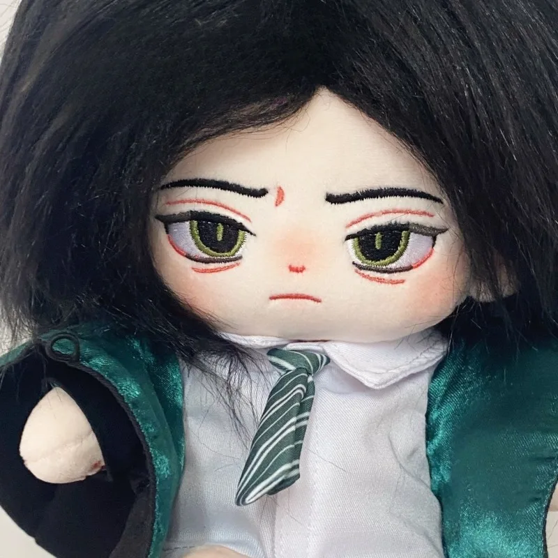 20cm Anime Wizard Snape Kawaii Cosplay Soft Plushies Doll Body With Skeleton Change Suit Plush Stuffed Toy Fans Collection Gift