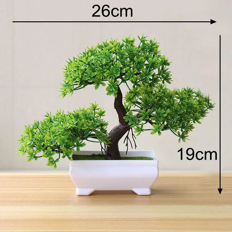 39Styles Green Artificial Plants Bonsai Small Pine Tree Potted Bonsai Home Bedroom Bathroom Party Decoration Fake Flowers Bonsai