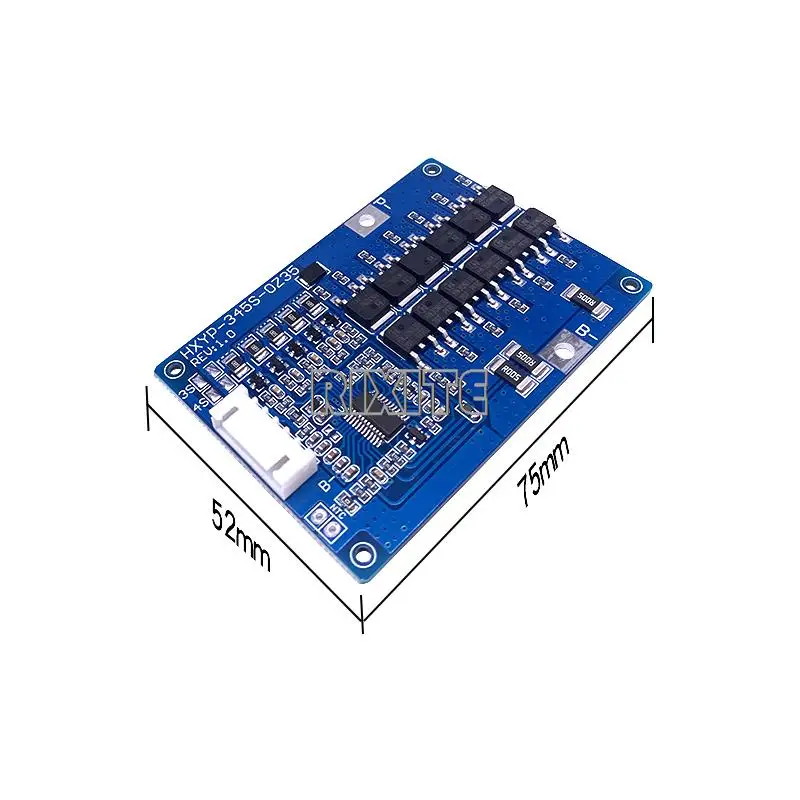 3S/4S/5S 35A 12.6V 16.8V 21V Li-ion Lithium Battery BMS 18650 Charger Protection Board With Balanced Temperature Control