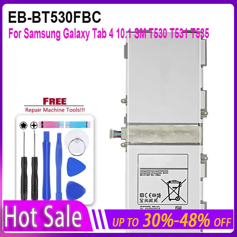 Battery EB-BT530FBC For Samsung Galaxy Tab4 Tab 4 SM-T530 T533 T535 T531 T537  EB-BT530FBU Tablet Li-ion Polymer Battery