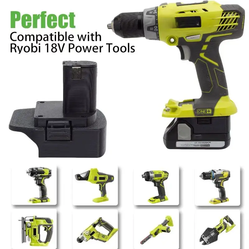 Преобразователь для инструментов Ryobi 18 В, совместимый преобразователь в адаптер литиевой батареи Hitachi 18 В (инструменты и аккумулятор в комплект не входят)