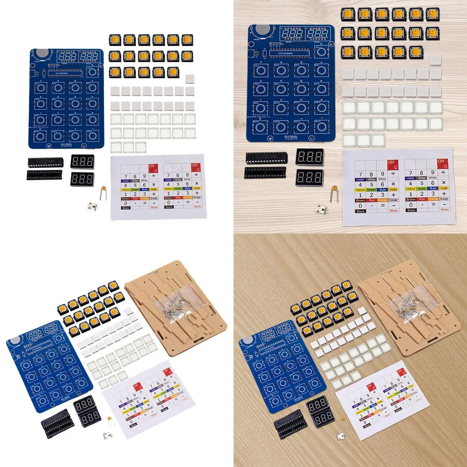 Kit de calculadora DIY de 6 dígitos Kits eletrônicos DIY para uso diário em escritório doméstico