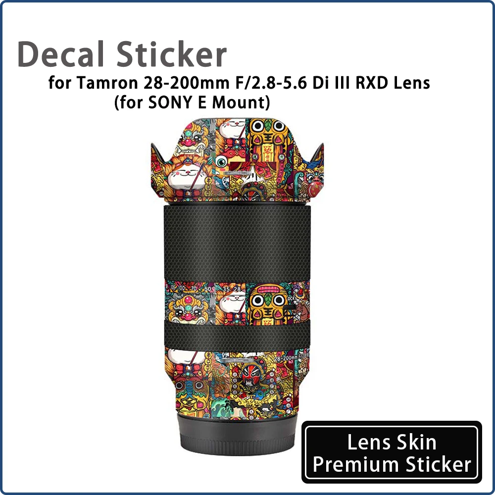 

28 200F2.8 Lens Sticker 28200 Decal Sticker for Tamron 28-200mm F/2.8-5.6 Di III RXD Lens Skin Wrap Cover Protective Film A071