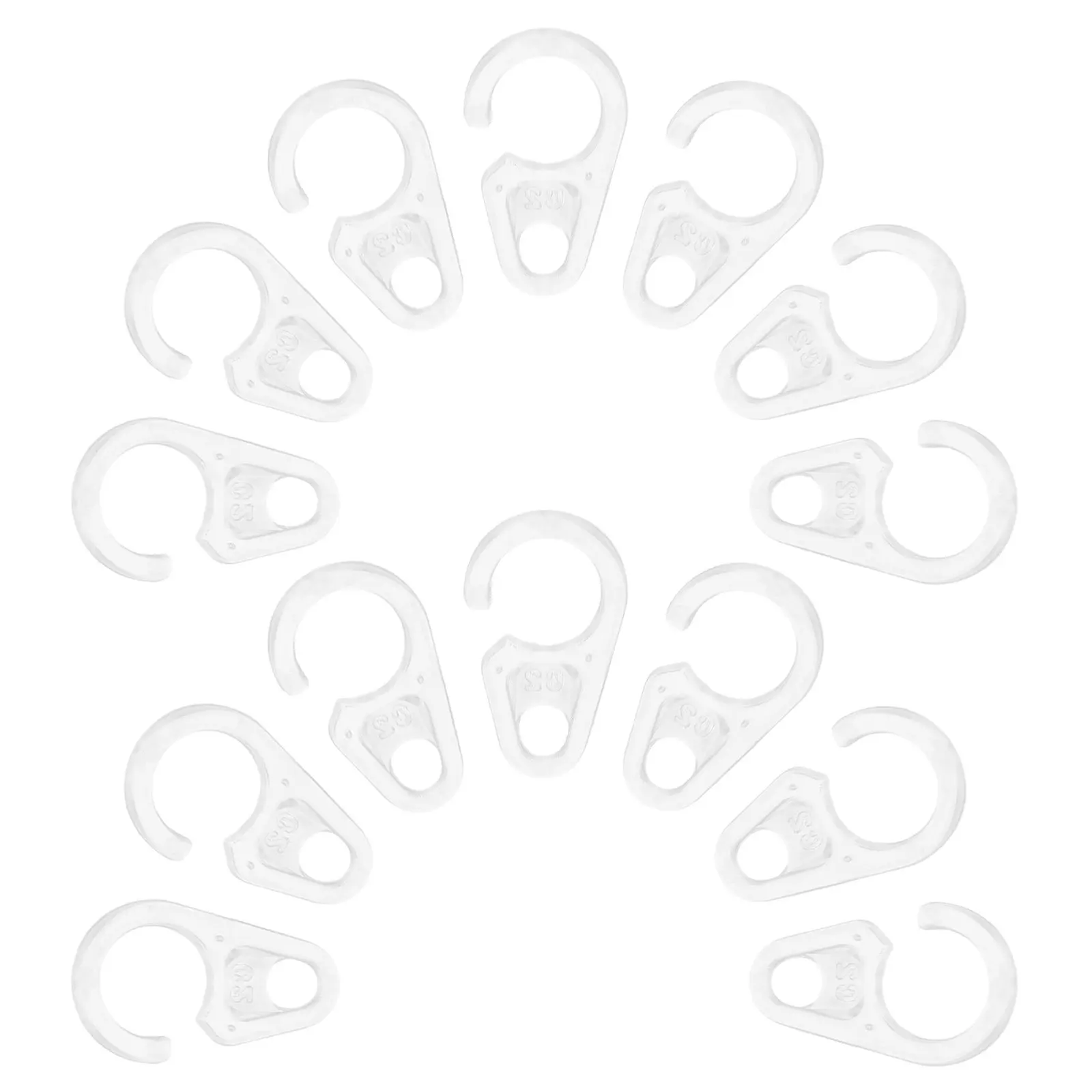 

50pcs Shower Curtain hanging Rings Clear Plastic Shower Curtain Hooks Rings Hooks Bathroom Window Rod Hangers