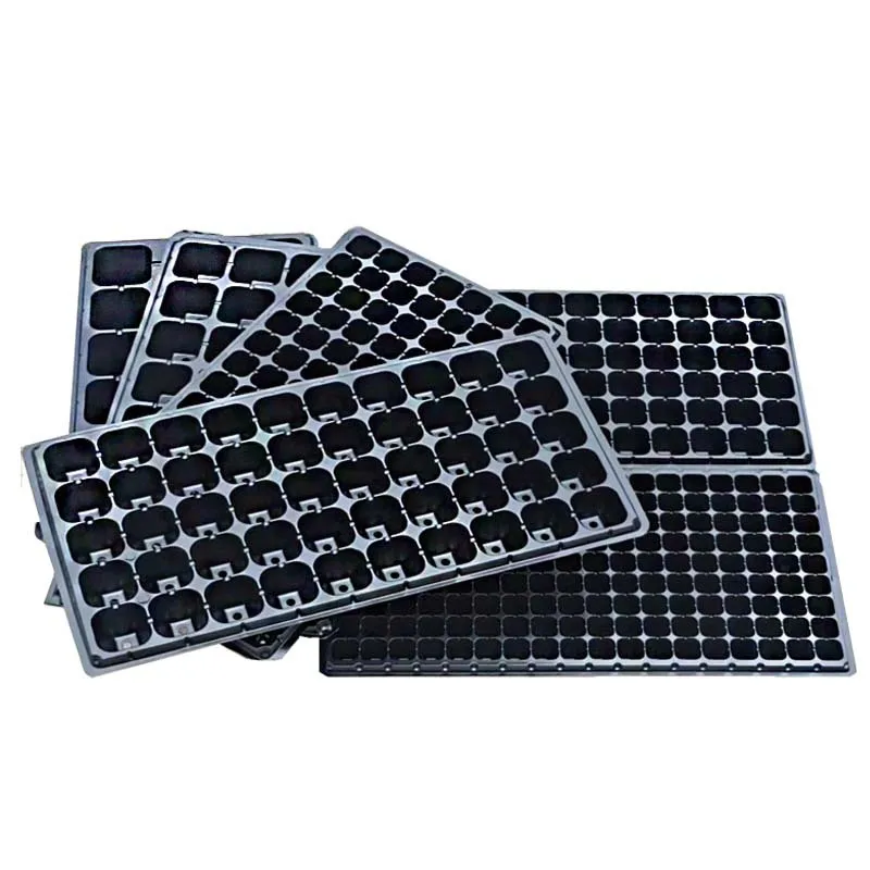 Seed Starter Tray with Drain Holes-Durable Plastic Nursery Pots for Vegetable & Flower Germination