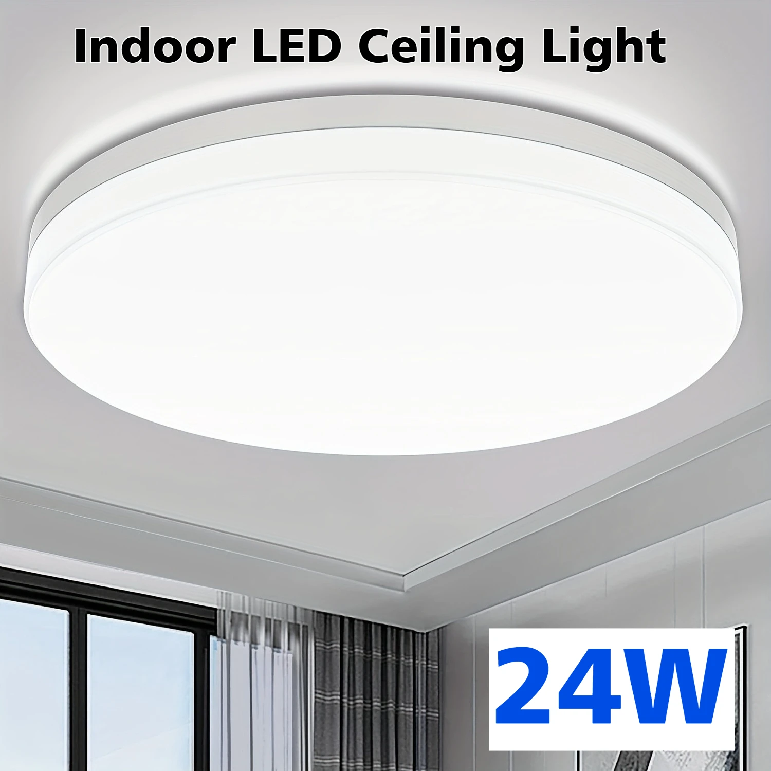 

Круглый светодиодный потолочный светильник, водонепроницаемый светильник для скрытого монтажа, лампа 6500 К, дневной свет, современное домашнее освещение для спальни, кухни, прихожей