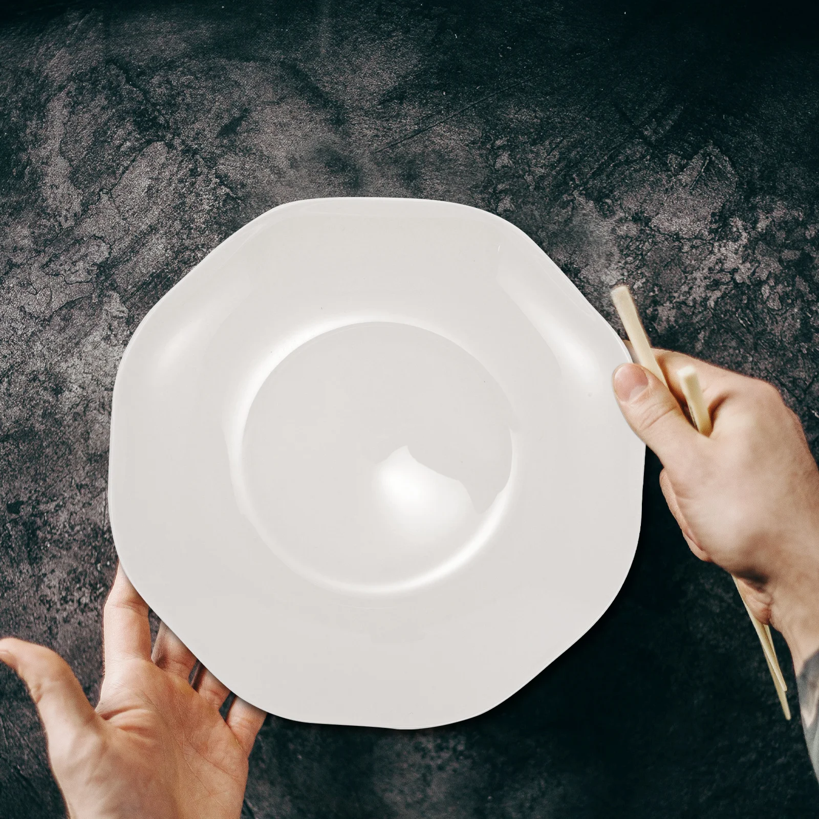 

6 Inch Ceramic Deep Table Plate and Easy to Clean Versatile for All Meals Multi-Use Kitchen Dining Plate