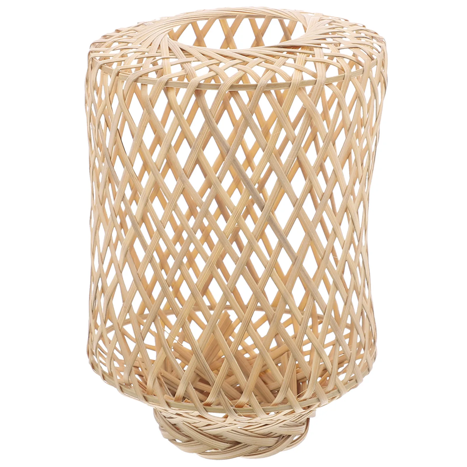 

Woven Bamboo Lamp Shade Pendant Light Cover Rustic Decorative Woven Bamboo Lampshade for Bedroom Office Study Ceiling Light