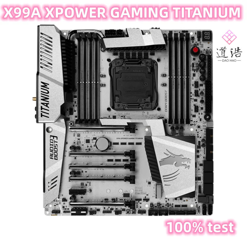 

Материнская плата для X99A XPOWER GAMING TITANIUM, 128 ГБ M.2 LGA 2011-3 DDR4 E-ATX 99, материнская плата 100%, протестирована, полностью работает