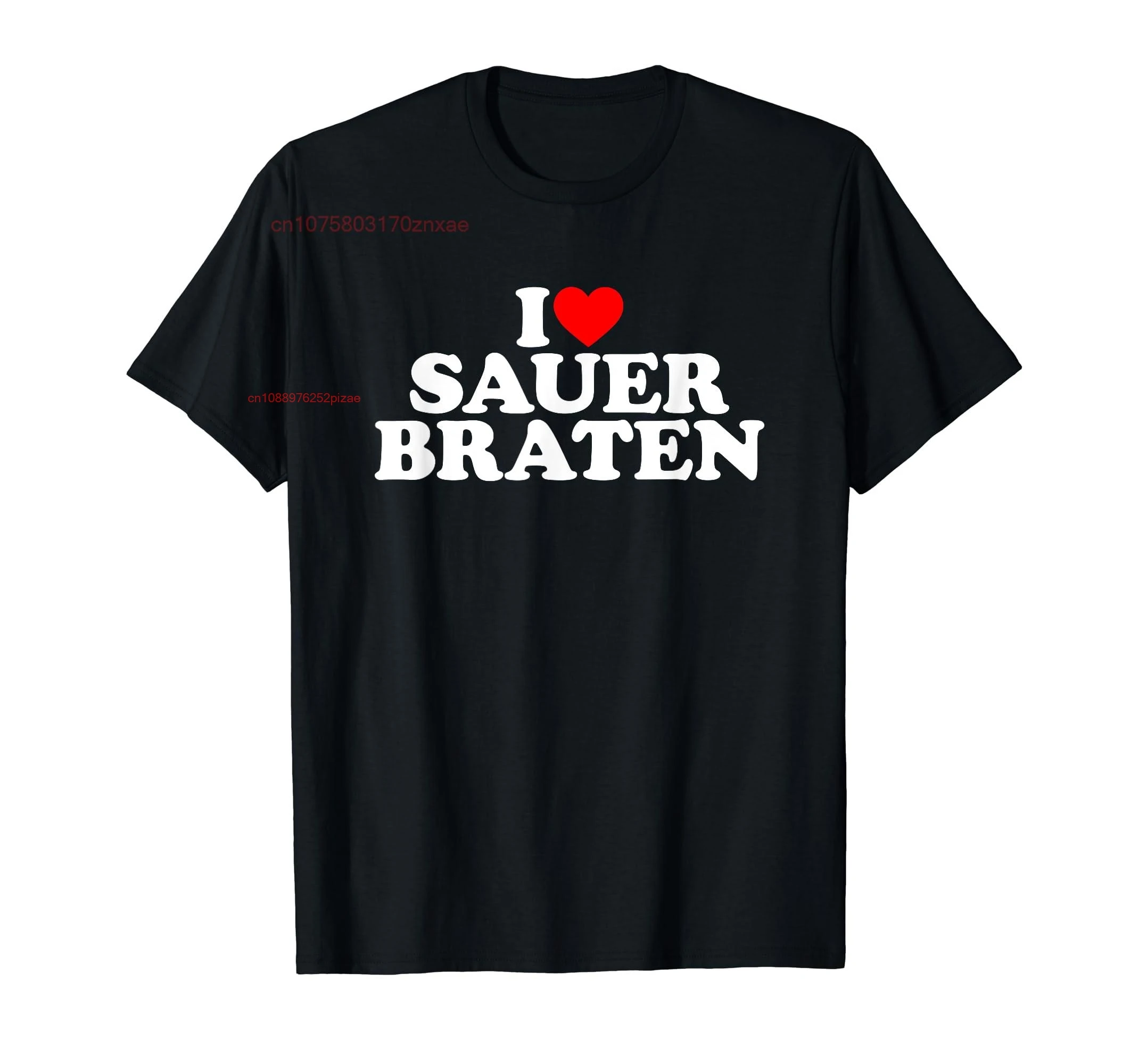 100% قطن أنا أحب Sauerbraten تي شيرت الرجال النساء للجنسين تي شيرت حجم S-6XL #1