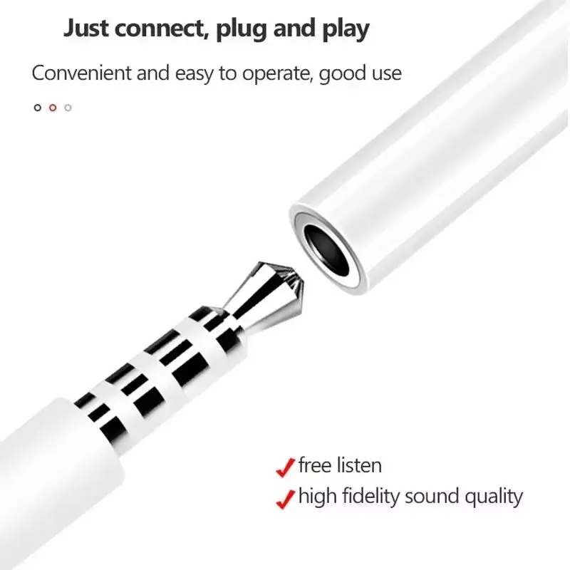 Type-C to 3.5mm Headphone Jack Adapter, Type C Aux Audio Converter for iPhone 17 16 15 for iPad for Samsung for xiaomi