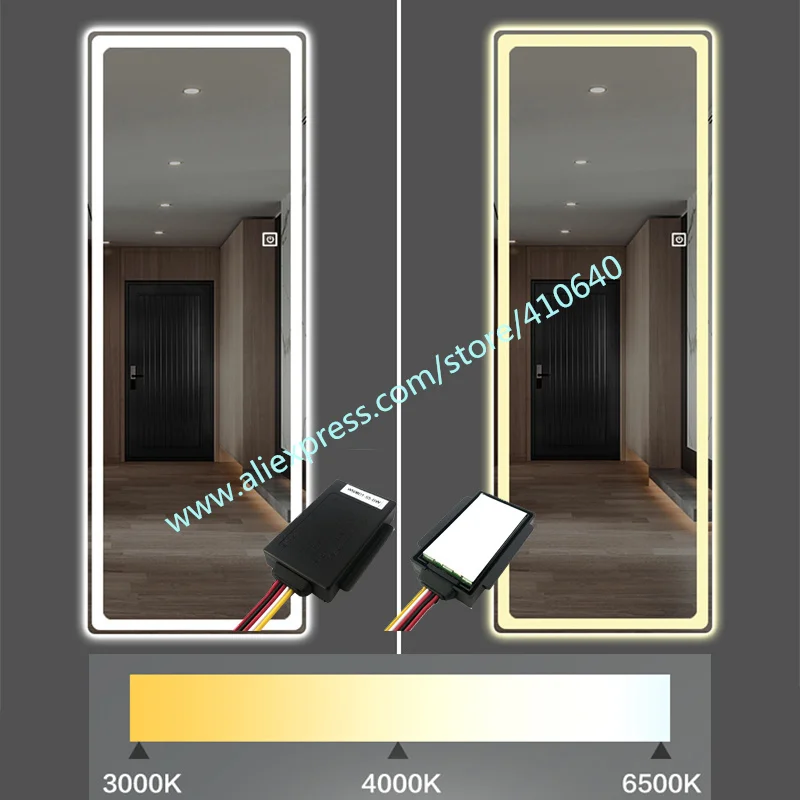 

Trumsense WS08D1 Touch Switch Dual Color Brightness and Colour Temperature adjusting for Live Streaming or Cosmetic Smart Mirror