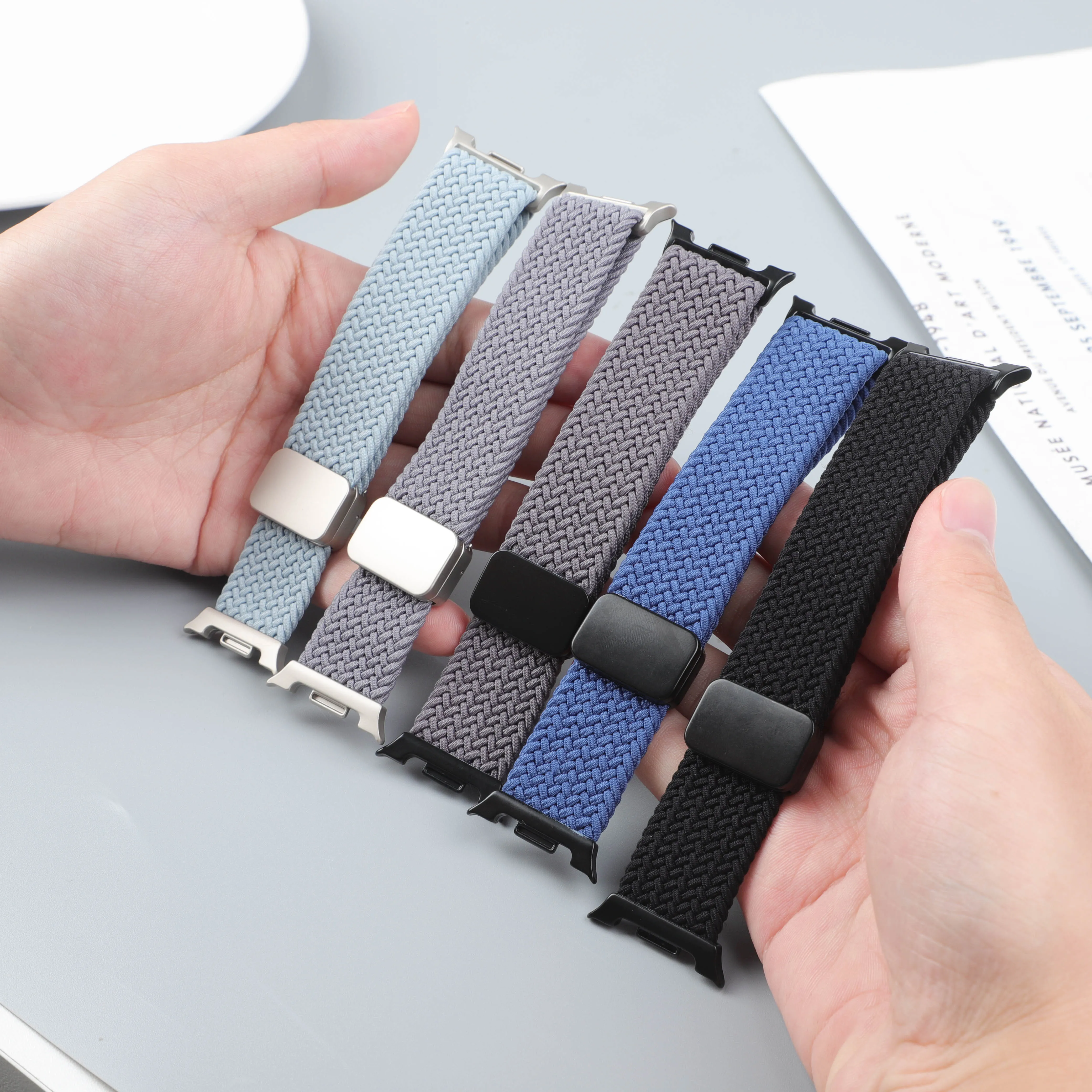 Magnetic Braided Band For Samsung Galaxy Watch 8 Strap 44mm 40mm Nylon Bracelet correa pulseira belt Galaxy Watch 8 classic 46mm image 2