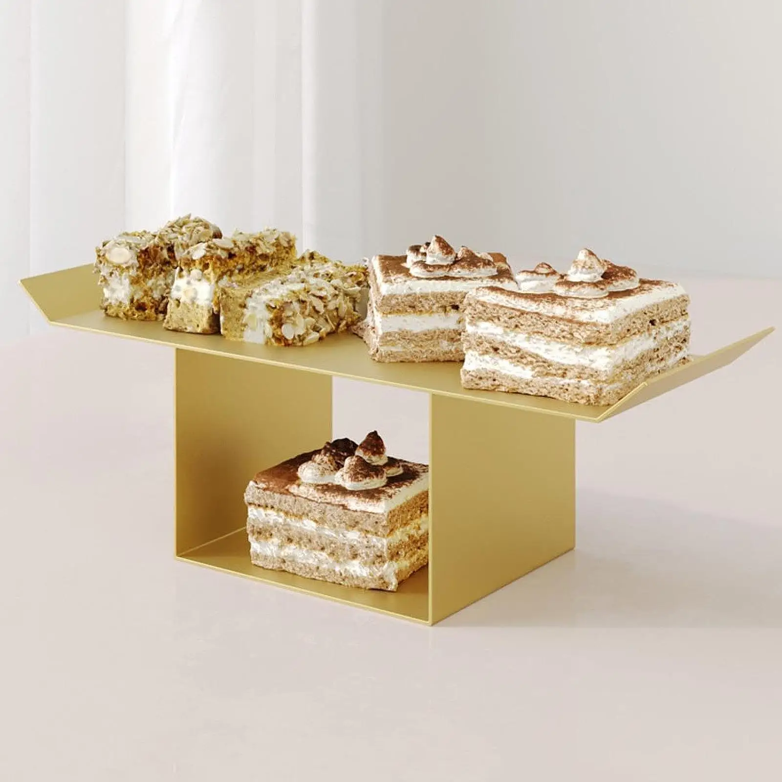 

2 Tier Stand s Holder Multifunction Organizer Cake Display Riser Dessert Stand for Celebrations Afternoon Tea