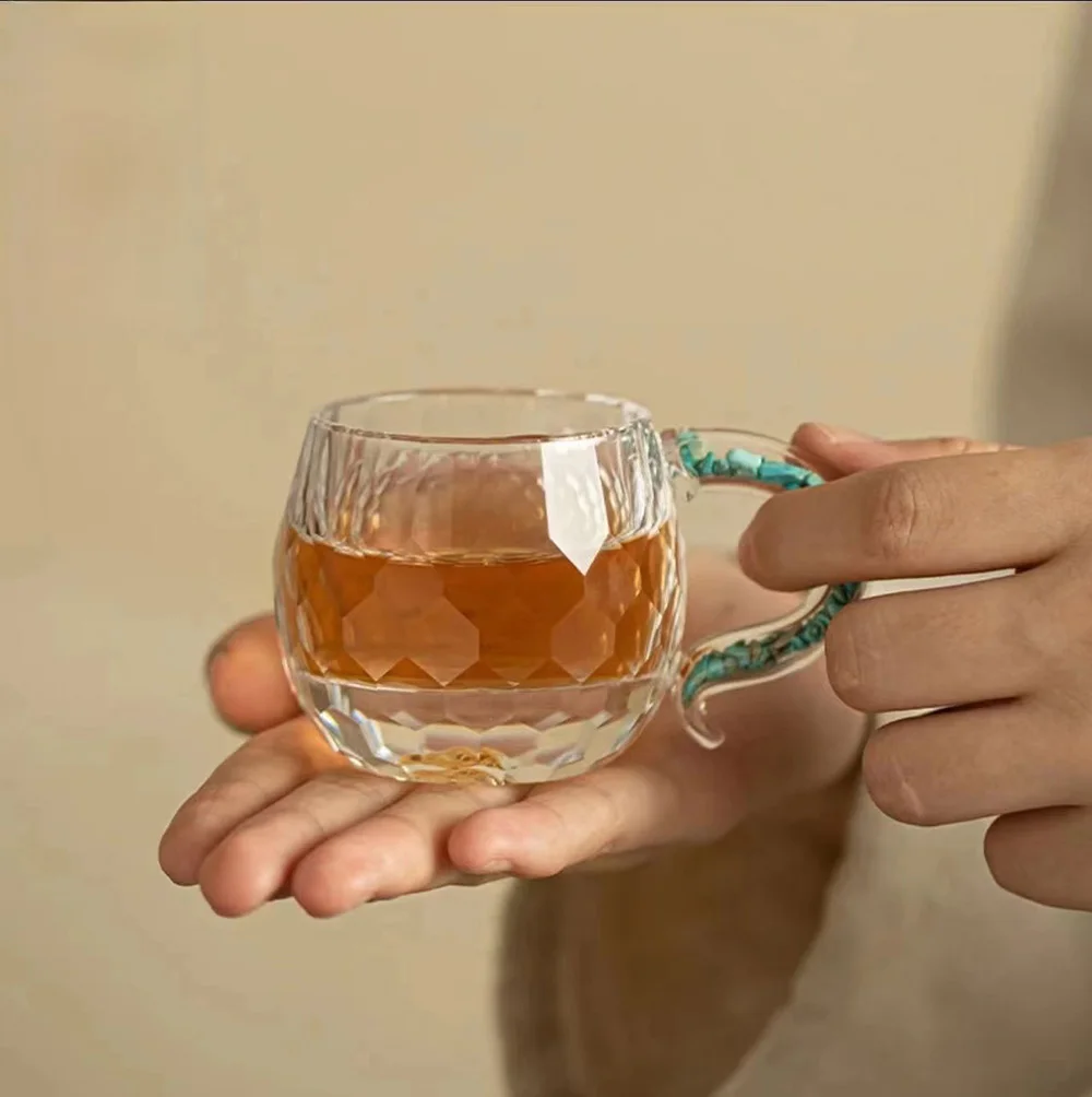 

Прозрачная чашка Jinbo Home Master, креативная чайная чашка из боросиликатного стекла, высококачественная простая чайная чашка