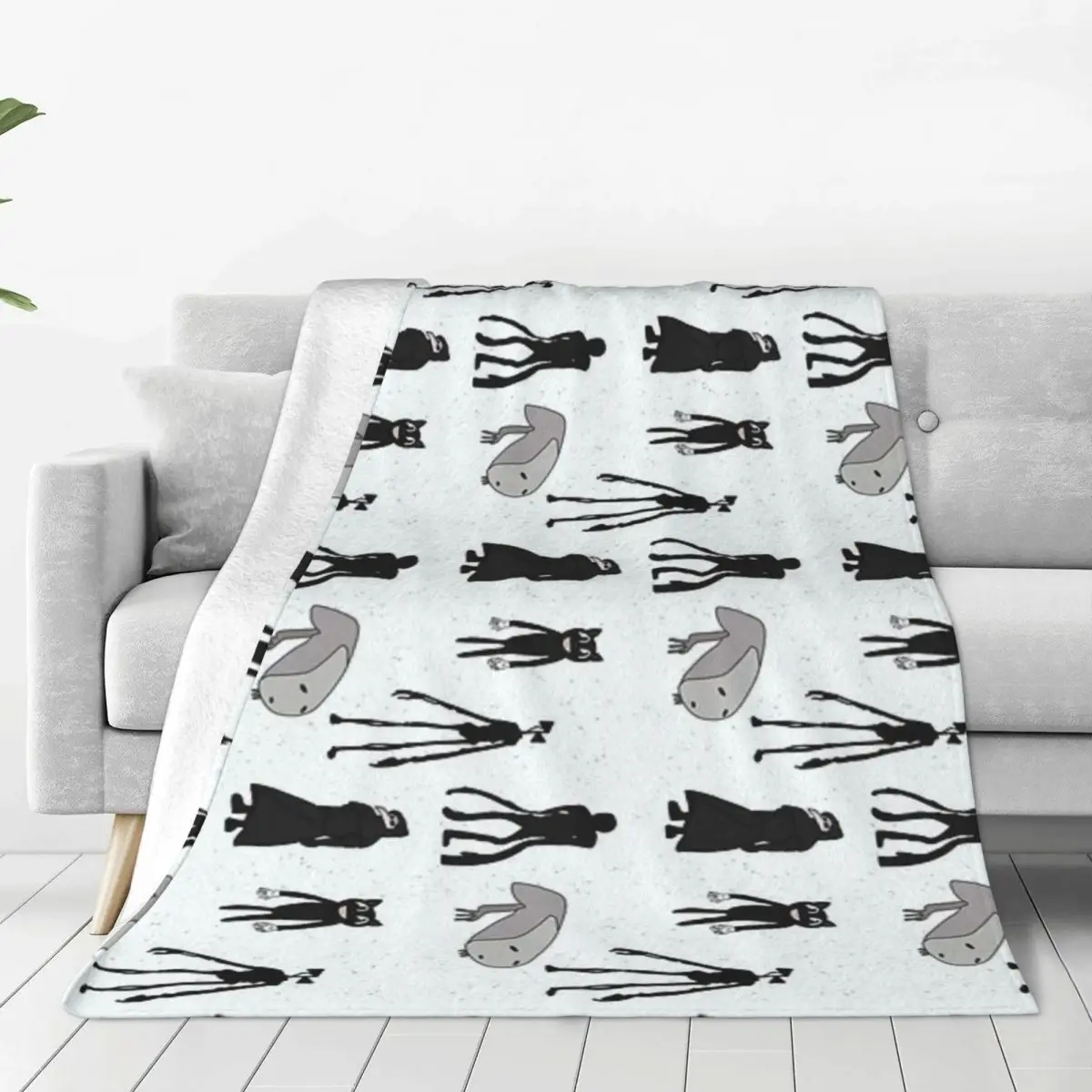 Siren Head, Breaking News, Witch Dr, Bridge Worm, Cartoon Cat  Flange Soft and Comfortable Picnic Blanket Birthday Gift