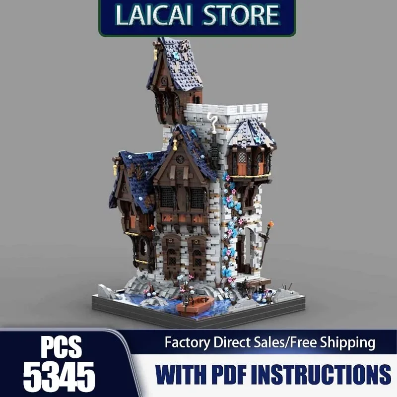 Medieval Castle Model Moc Building Bricks Castle Model Technology Modular Blocks Gifts Christmas Toys DlY Sets Assembly