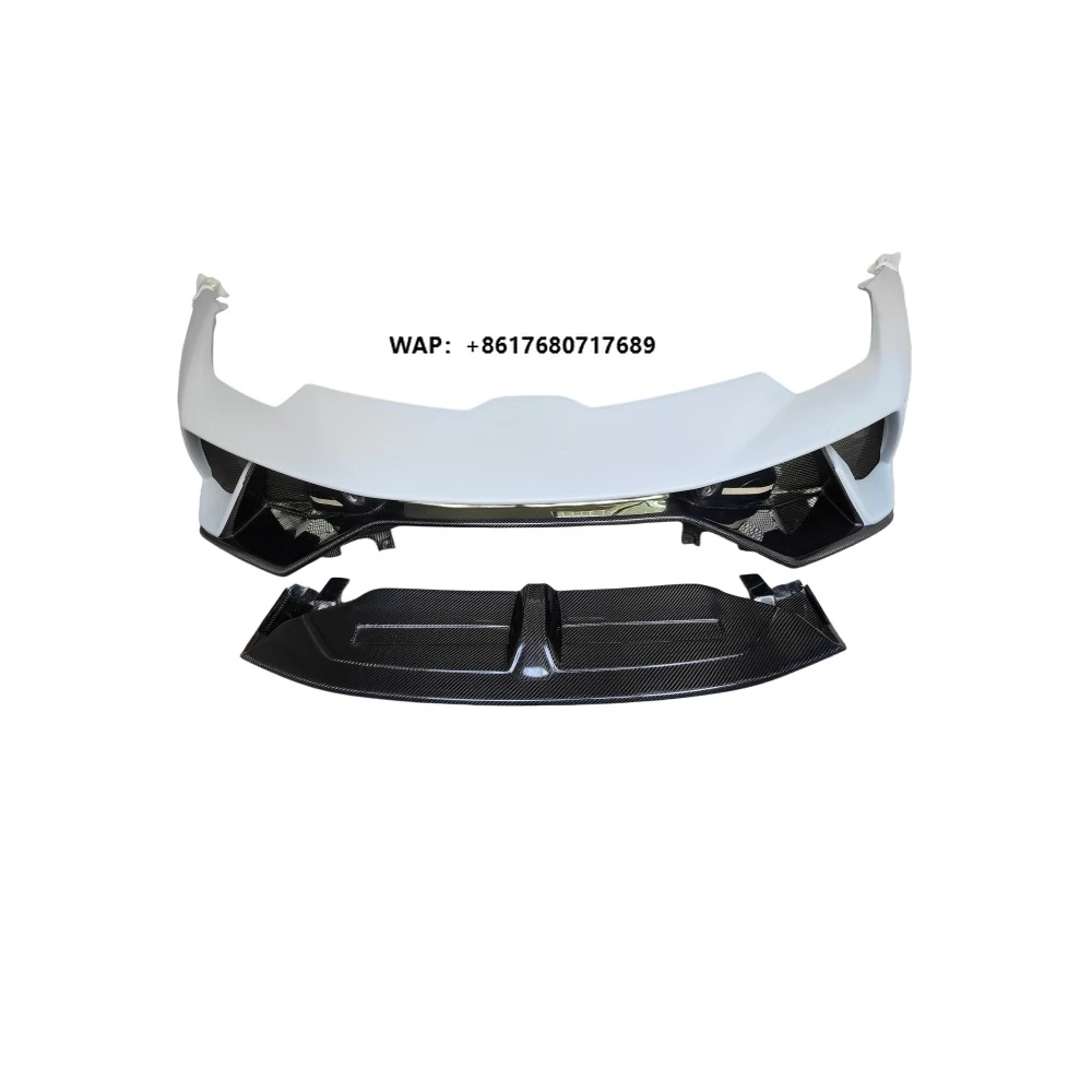Car Upgrade Kit for  Huracan LP610 Upgraded with P-style Resin Primer and Carbon Fiber Front Bumper Body Kit